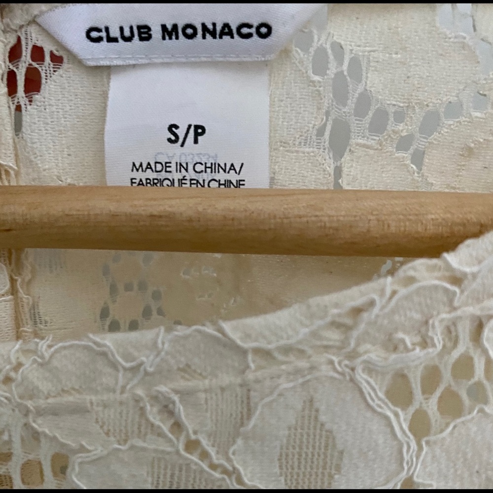 Club Monaco Lace Top - Picture 3 of 5